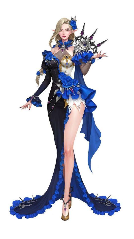 精美电脑cg魔幻风格美女