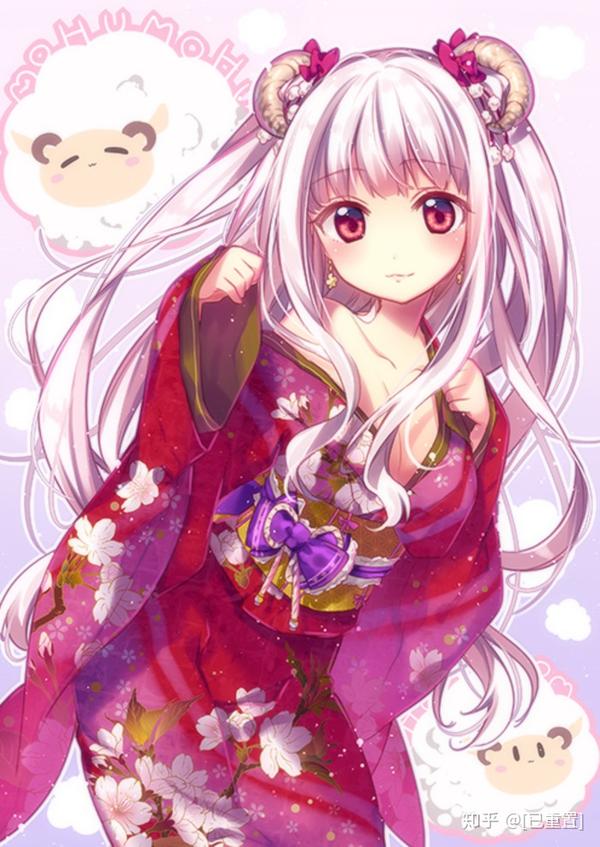 二次元动漫人物可爱手绘人物原画设计