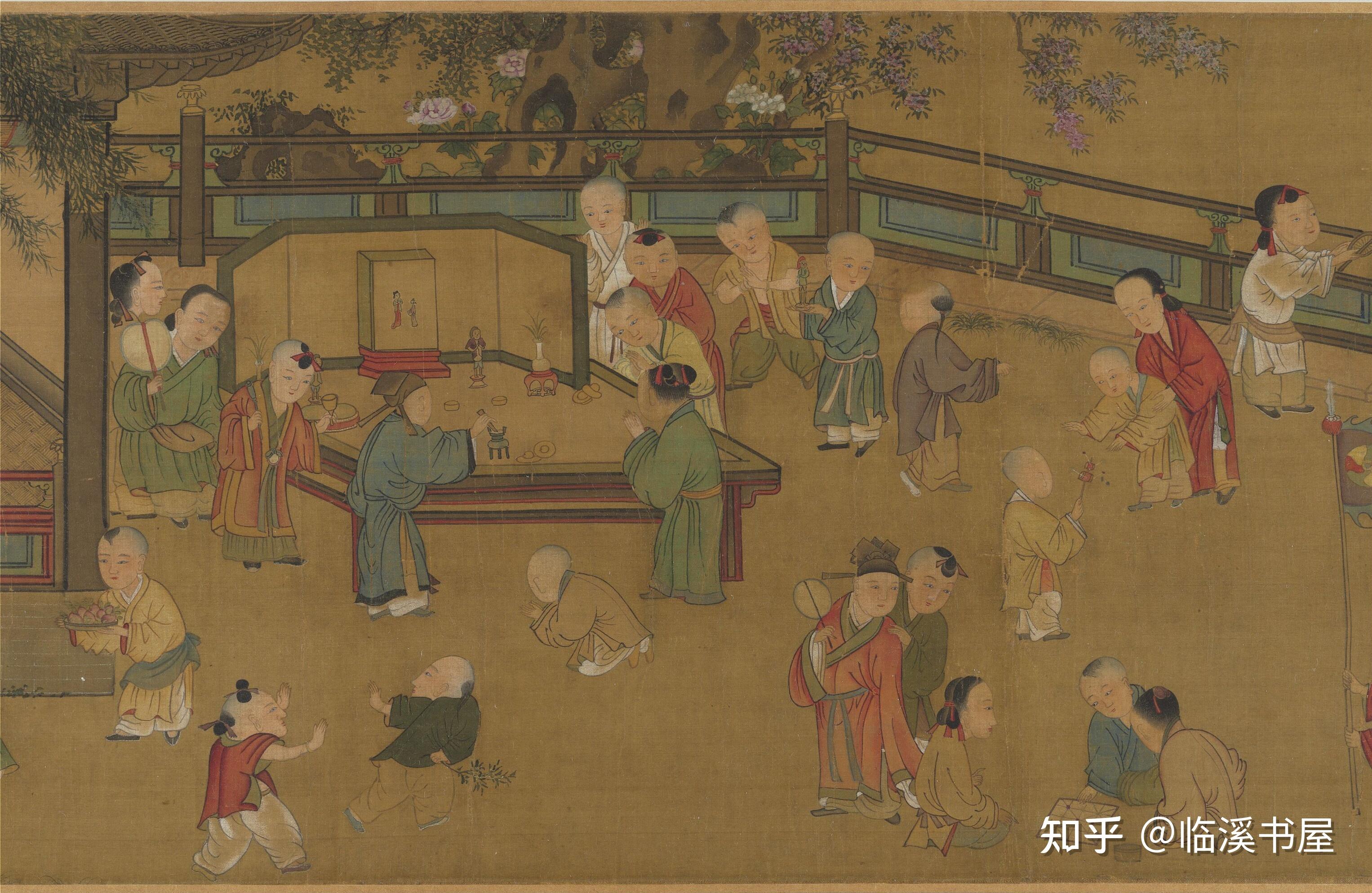 35宋苏汉臣长春百子图卷宋苏汉臣(传)现藏台北故宫博物院《宋苏汉臣