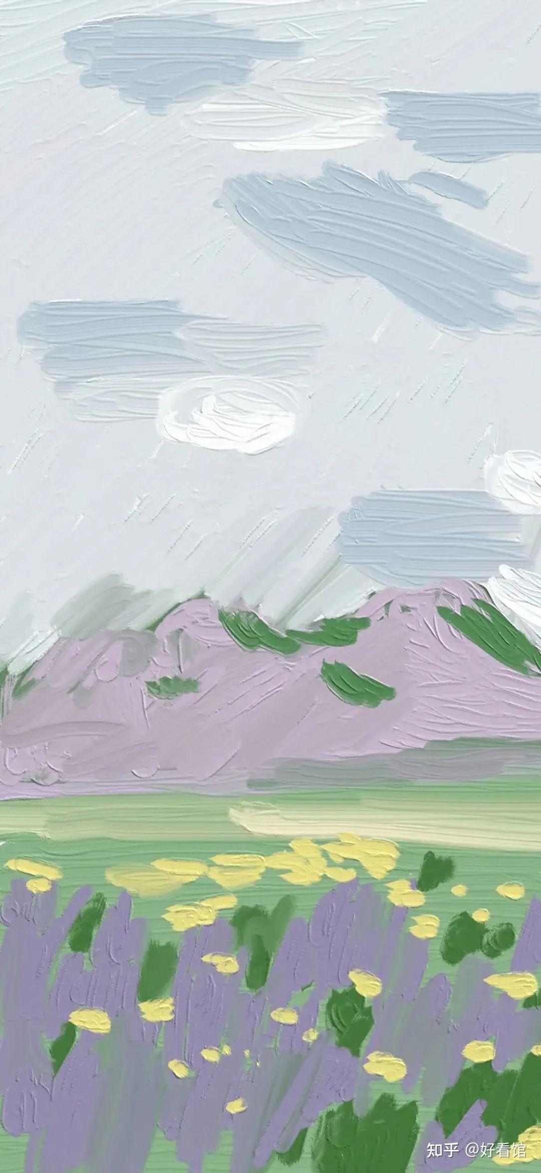 油画壁纸油画壁纸可爱卡通油画壁纸少女心最近很火的油画壁纸