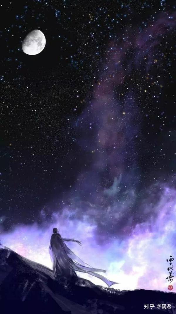 古风星空壁纸满船清梦压星河值得收藏