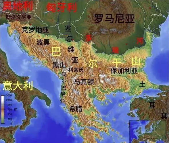 巴尔干半岛地图