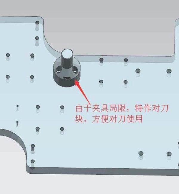 针对夹具的局限性特别设计了对刀