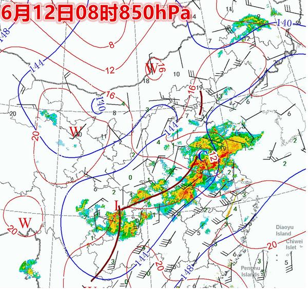 天气分析6月12日以来江淮梅雨的带状雷雨简析