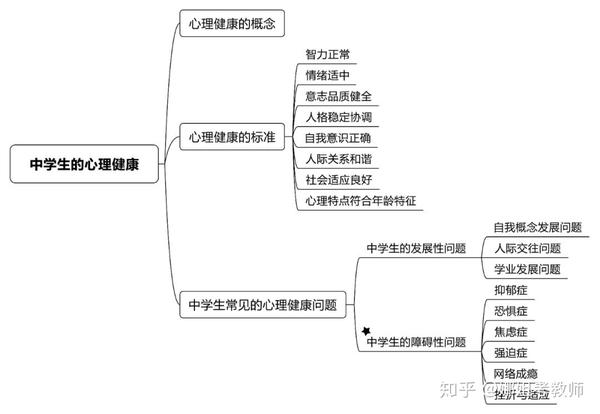 第一节 中学生的认知发展 第一节 中学生的心理健康 第一节 中学生