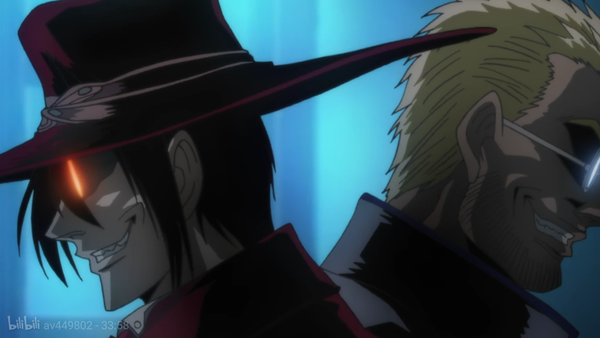 hellsing ova 阿卡多和安德森神父