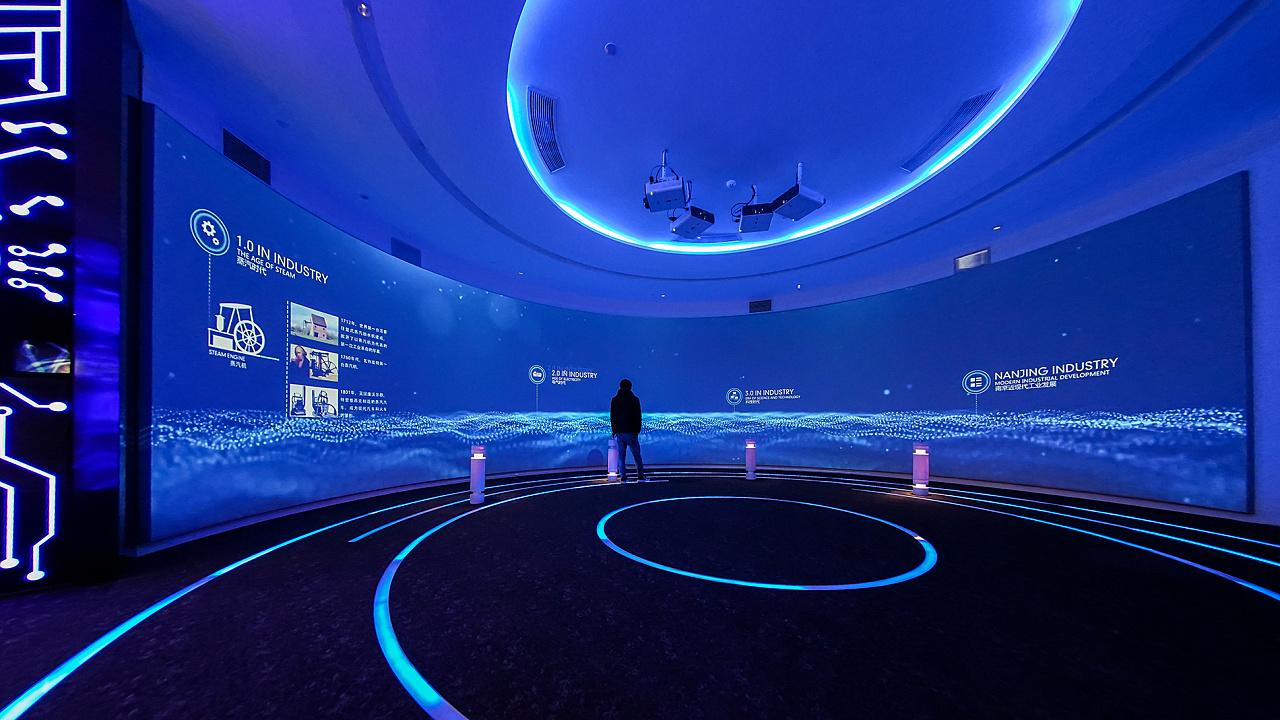 湖南长沙科技展厅设计长沙数字多媒体展厅设计南京智能制造产业园展示