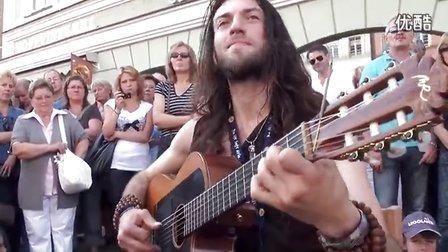 牛人街头吉他solo 德国estas tonne v.youku.com