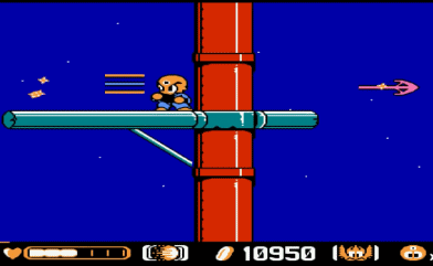 经典fc游戏《三目童子》,隐藏火鸡和秒杀boss你都知道