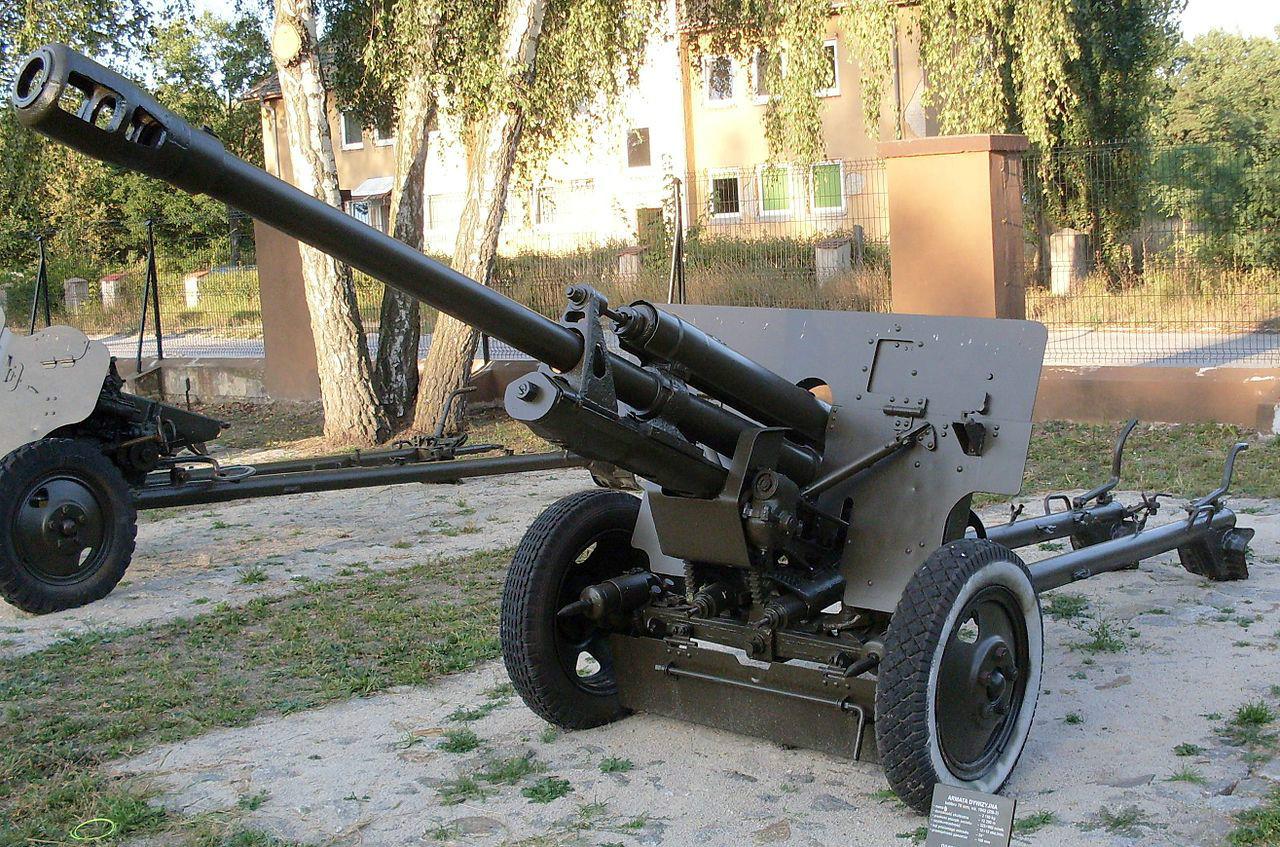 ZIS-3型76毫米加农炮,122mm榴弹炮 火炮多面手zis3加农炮反坦克炮