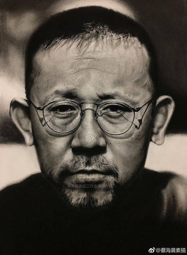 超写实素描姜文老师,喜欢超写实的进来!