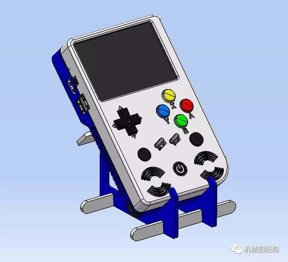 生活艺术raspberrypi3游戏机3d模型图纸step格式