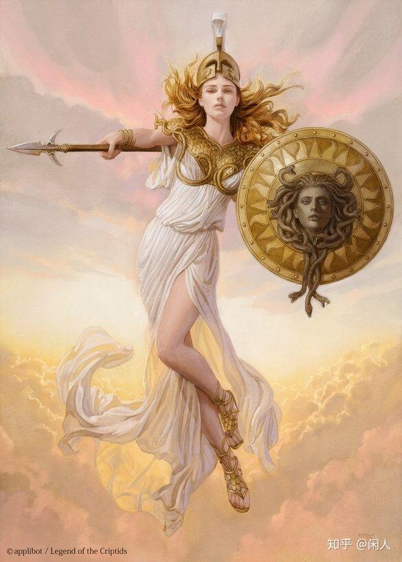在奥林匹斯教团受到广为崇拜的著名大神姬战争与智慧女神雅典娜