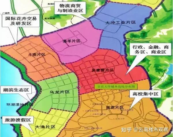 昆明规划图2021,2020年昆明控规图 昆明呈贡2021年新楼盘布局图(呈贡新城,马金铺,黄土坡