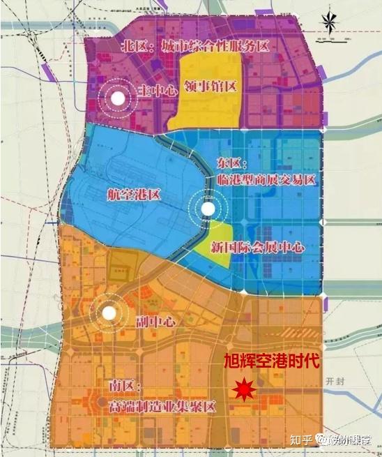 415平方公里航空港区的用地来自于新郑,中牟和开封尉氏,但因为属地