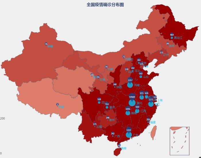 最新疫情地图全国累计确诊新型肺炎72528例