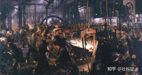 工业革命下的轧钢厂工人