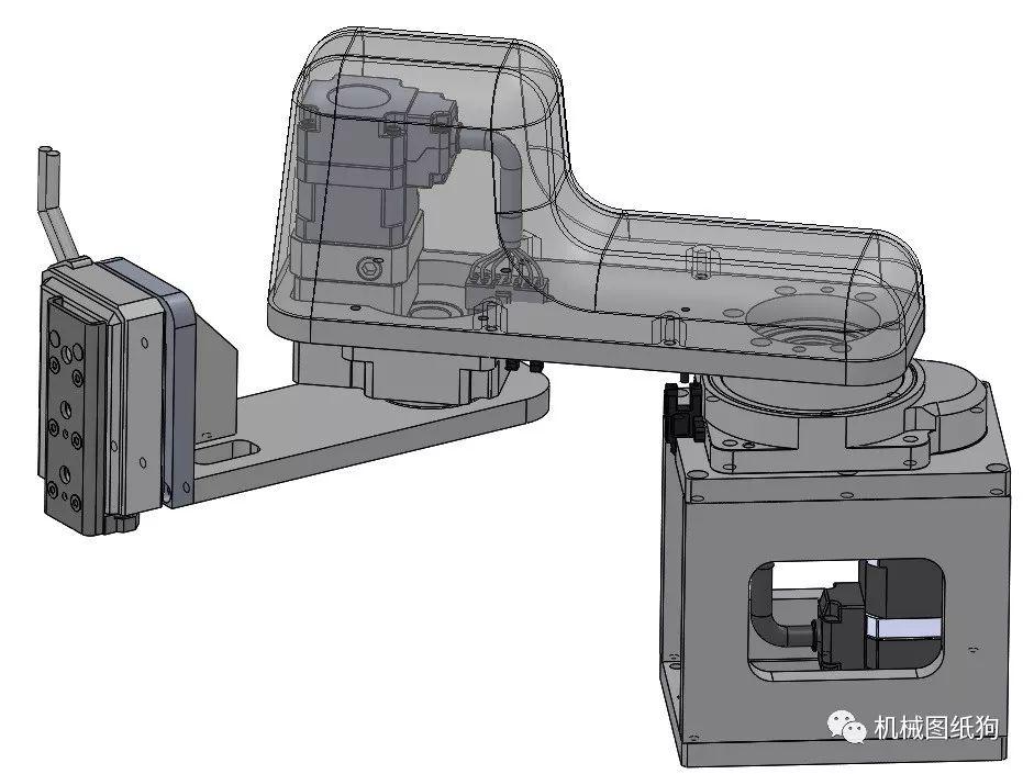 【机器人】scara 1kg 机械臂模型3d图纸 step格式