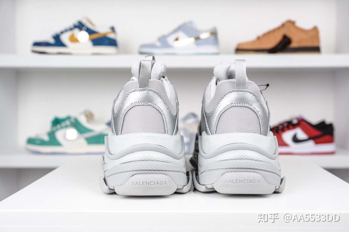 巴黎世家运动鞋balenciaga triple s 白银