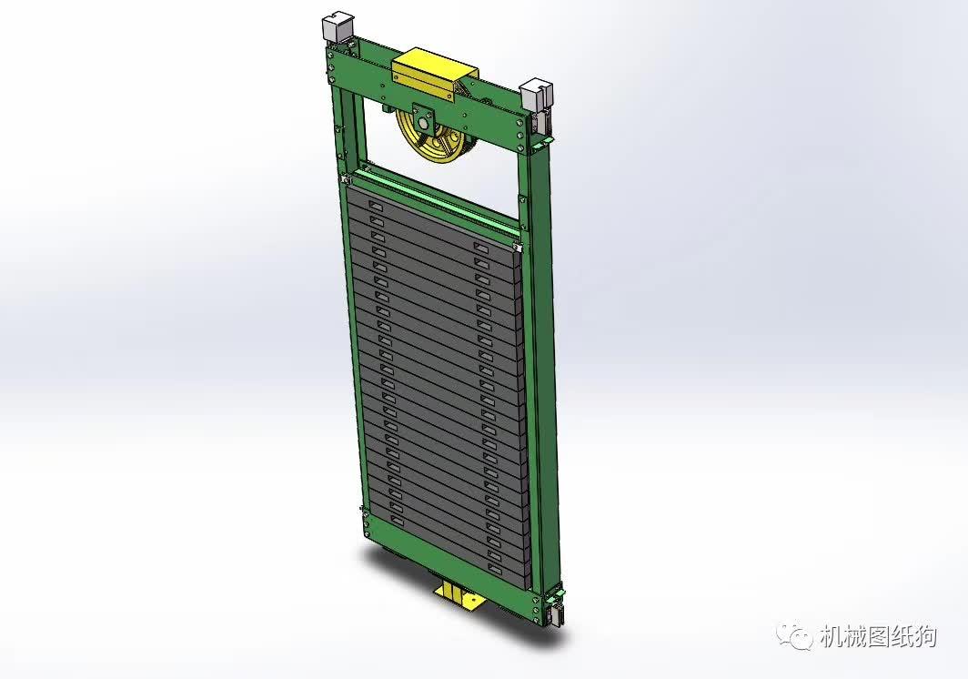 工程机械客梯对重架电梯配重3d模型图纸solidworks