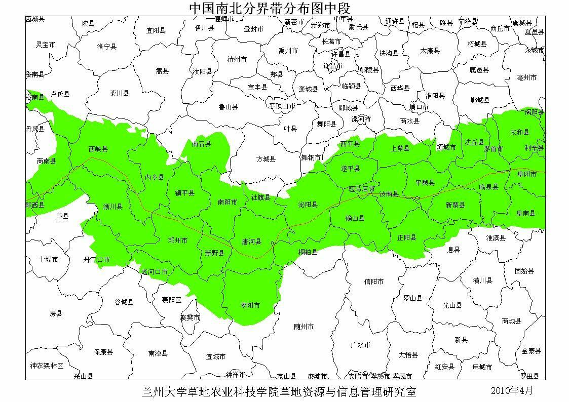 南阳属于南方还是北方南北方分界线地图谁有