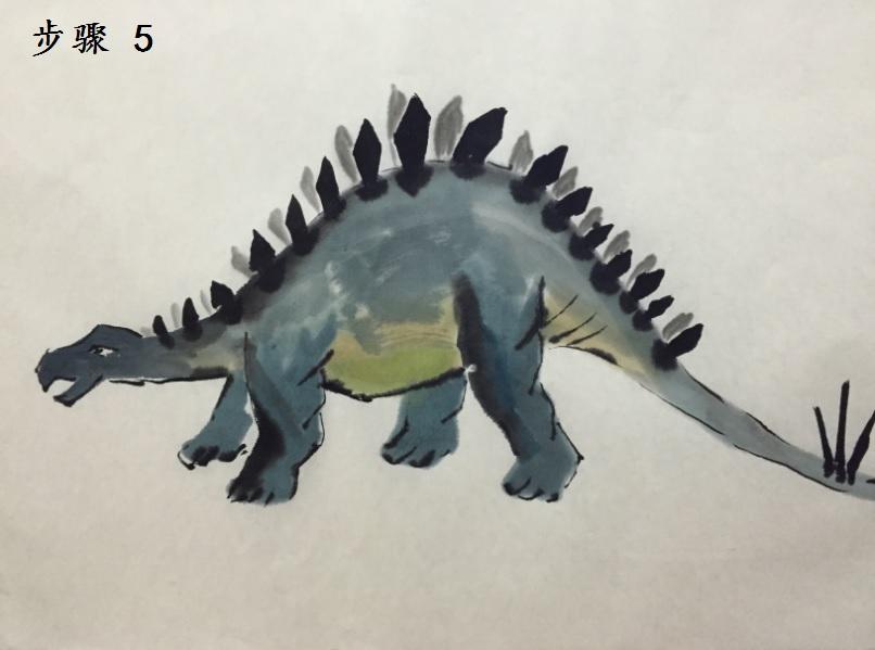 国画怎样画恐龙? - 知乎