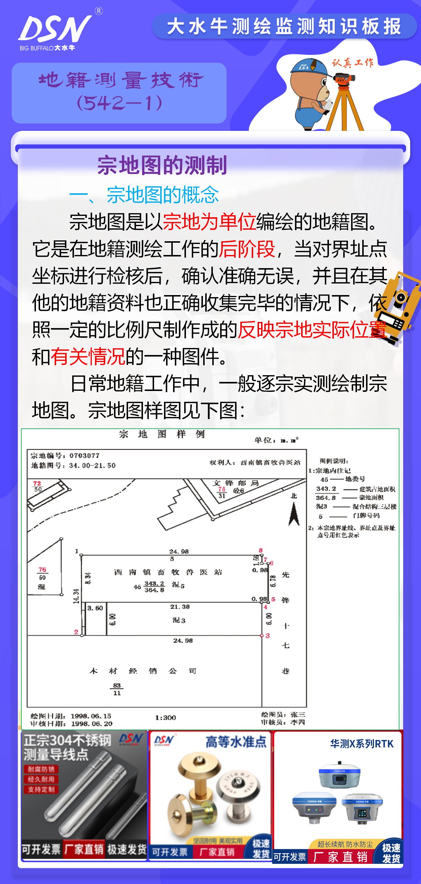 江苏赛维地质测绘 的想法: 赛维板报丨宗地图的测制 | 宗地图是以宗地