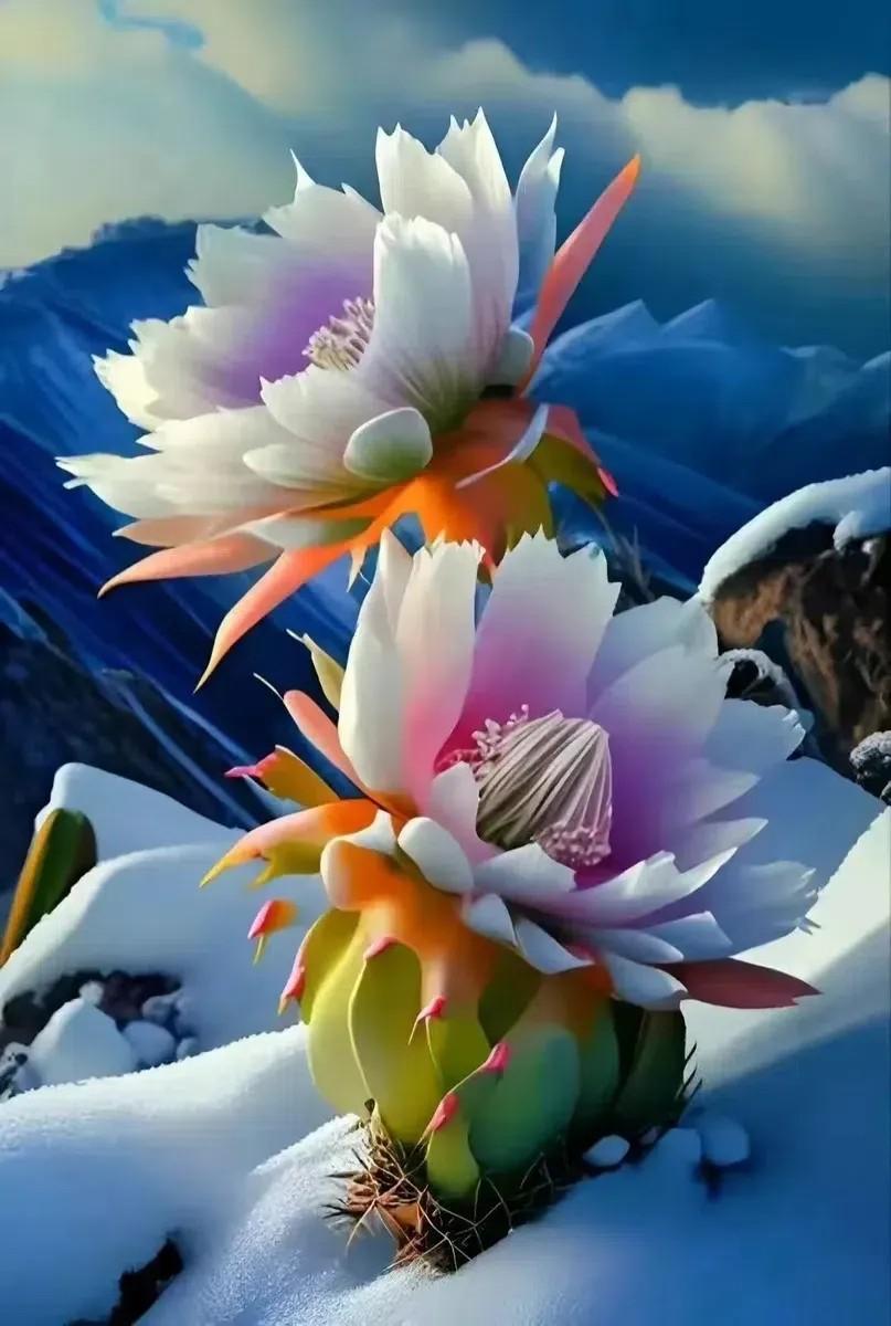 新疆天山上的雪莲花每五年绽放一次这是天山雪莲又被戏称为雪荷花在