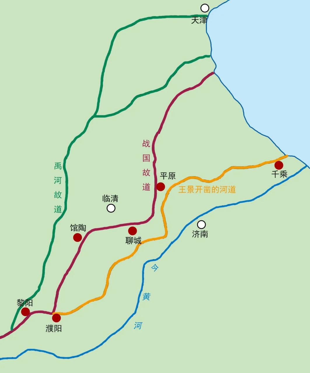 万历 的想法: 黄河数千年河道演变