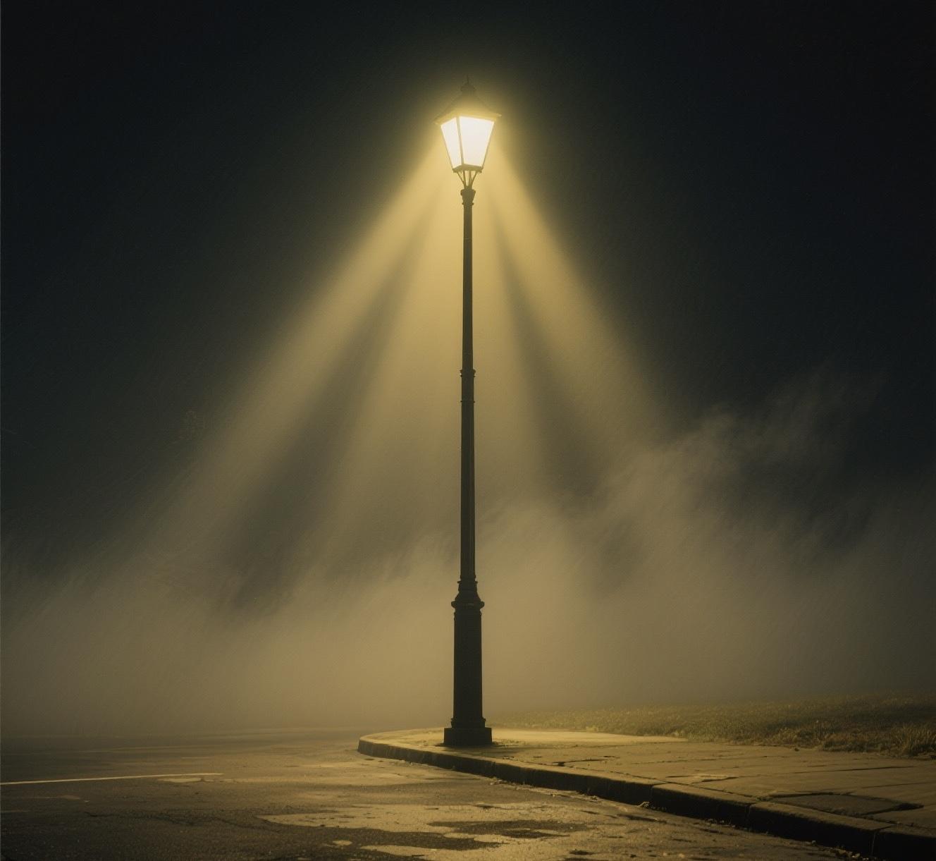 梓熙子兮 的想法: 夜晚路灯亮起