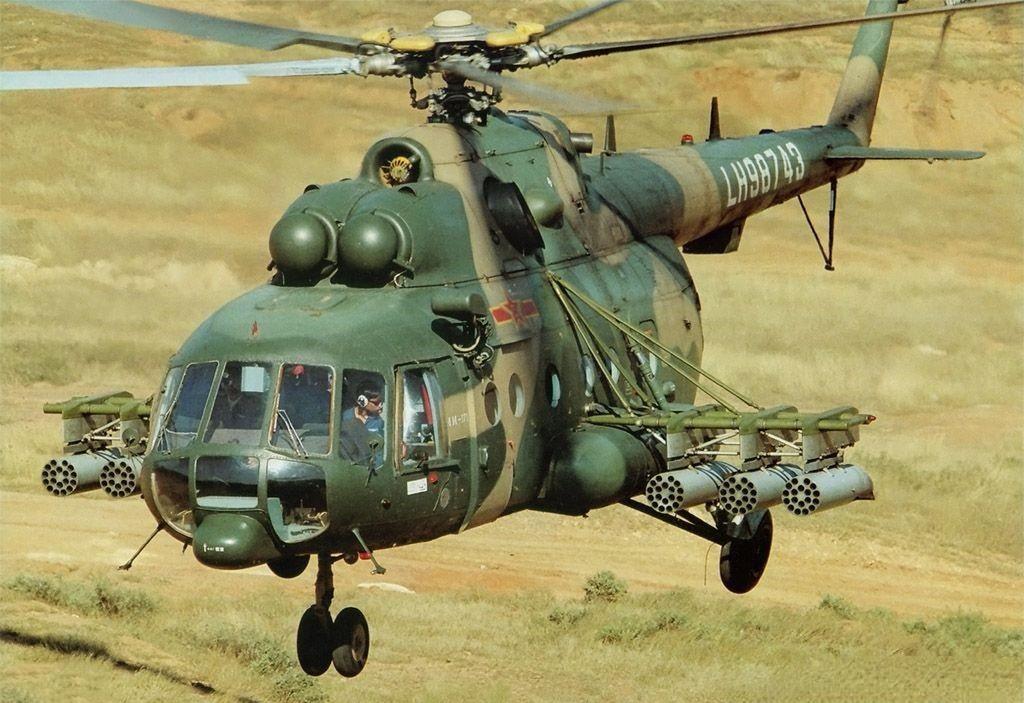 解放军米171翼下挂过的武器和吊舱解放军进口的米171系列直升机几乎