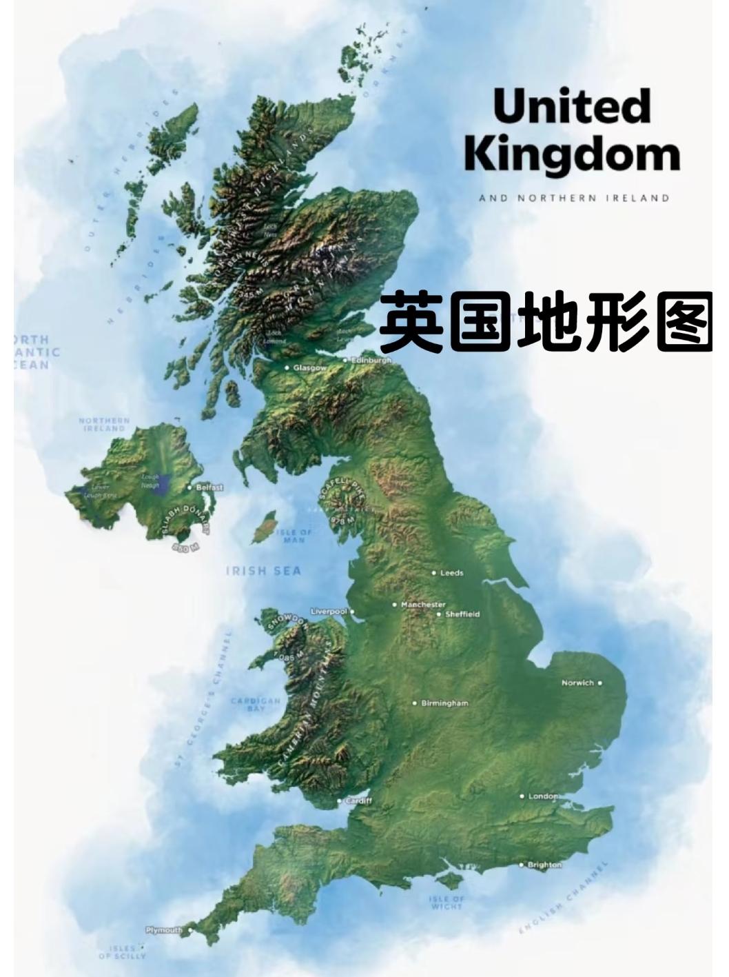 峰峰 的想法: 英国地形图
