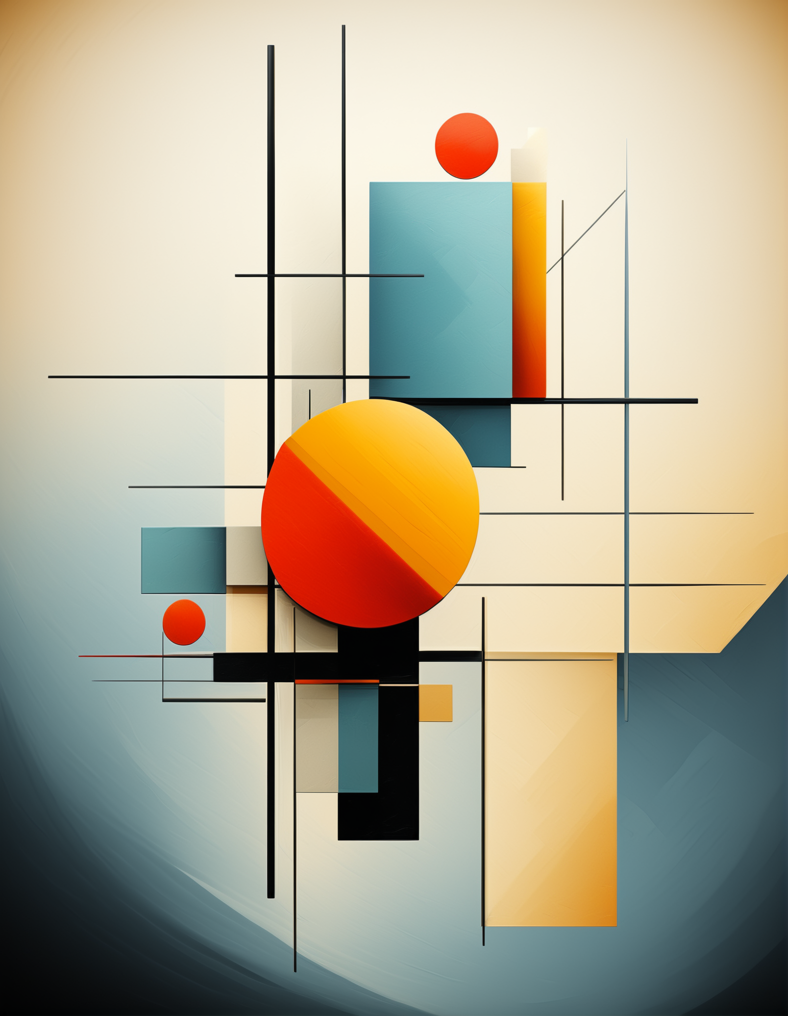 湛蓝书海游 的想法: 简约几何之美丨56期壁纸分享