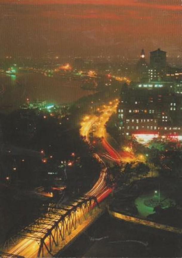 90年代上海夜景图片