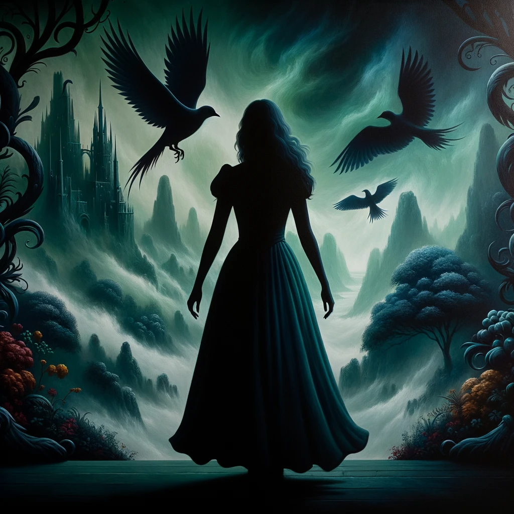 土博士 的想法: ai绘画三分天下066:暗黑系女子剪影 |  a class="hash