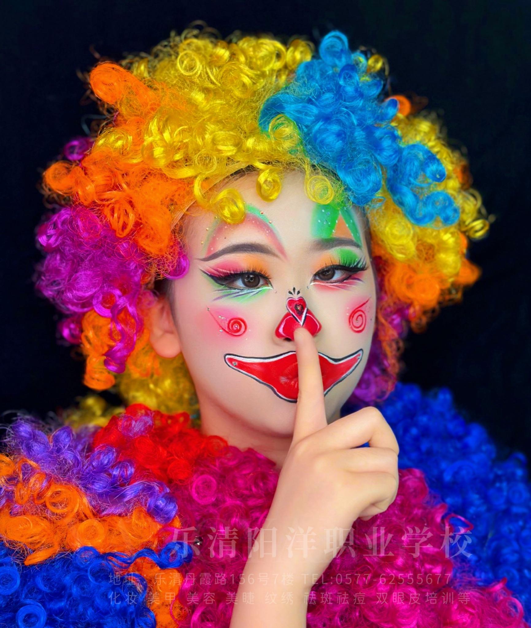 做美妆的ruonan 的想法: 零基础学化妆之小丑妆