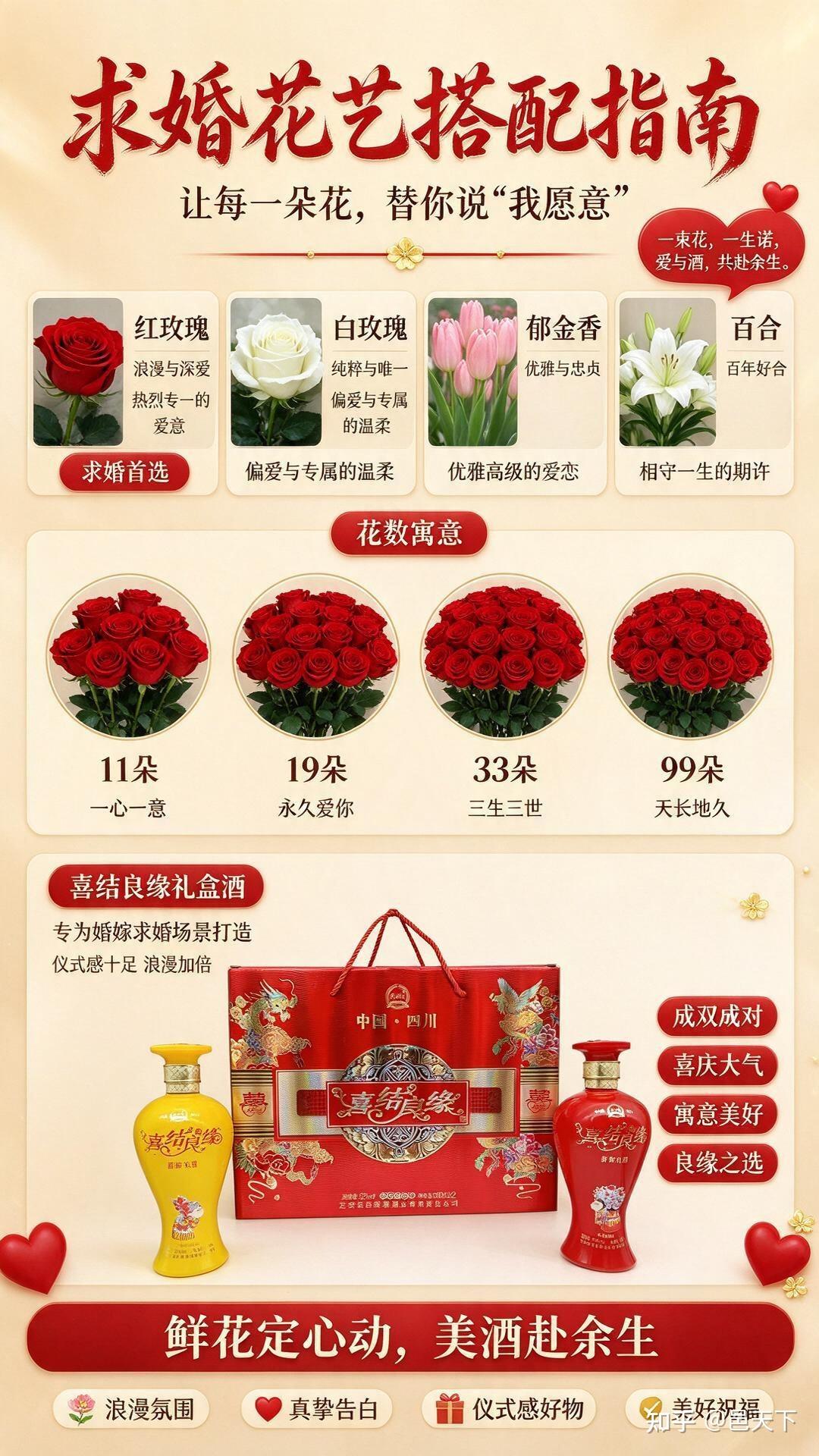 求婚花艺挑选指南｜花种朵数寓意全解析