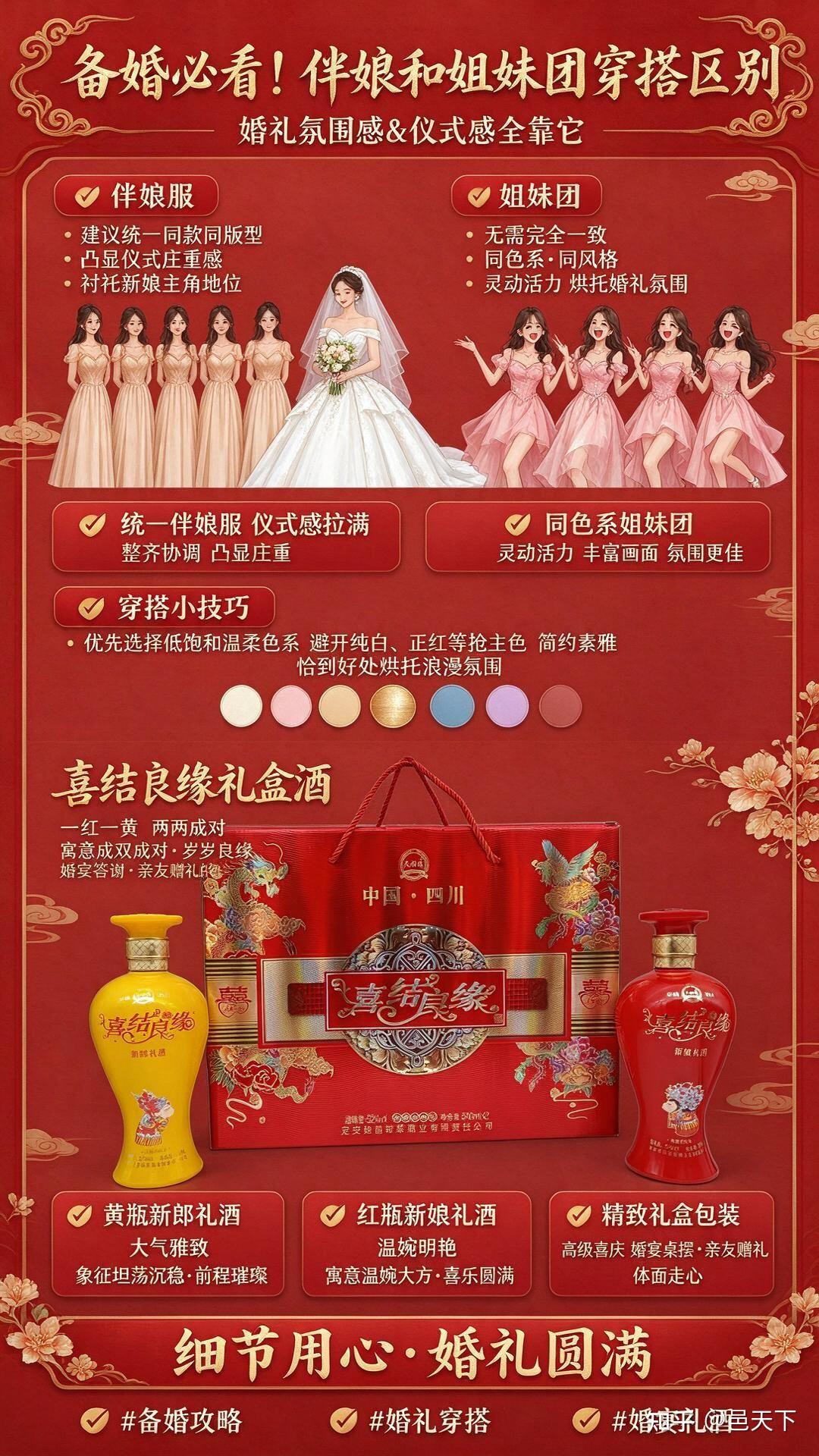 伴娘和姐妹团衣服一样吗？备婚穿搭攻略