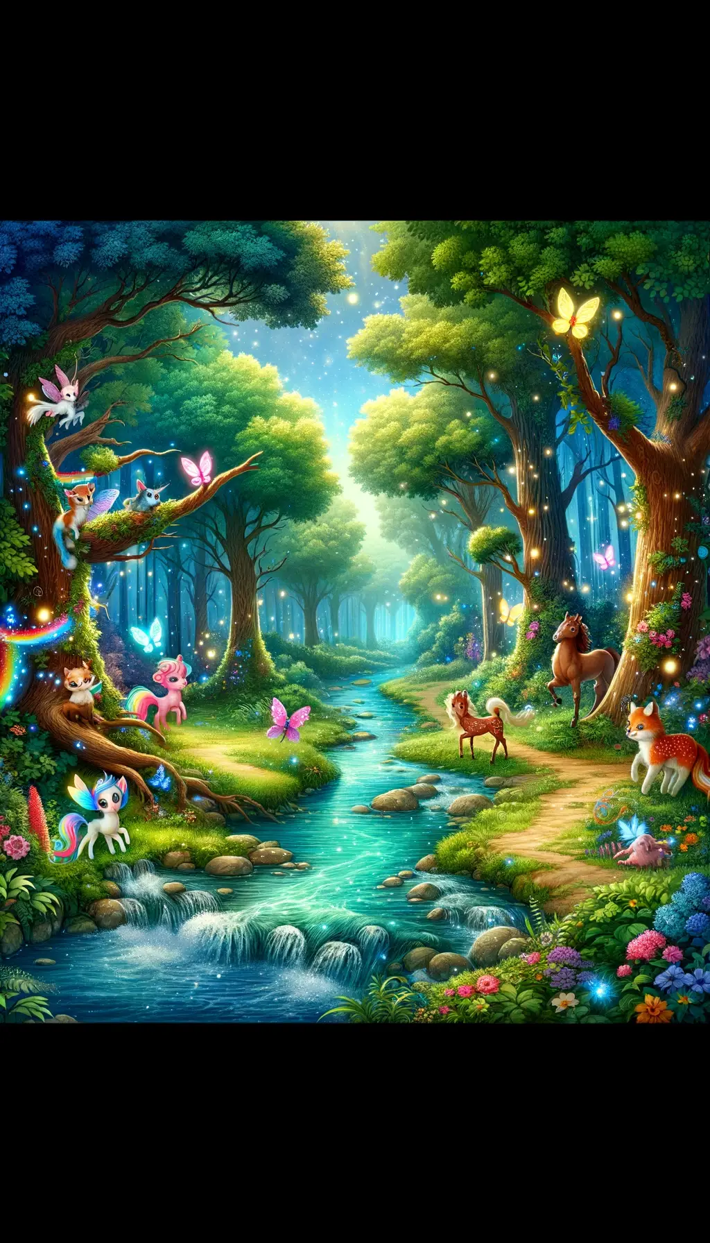 火四眼 的想法: 分享一张魔法森林主题的壁纸 | 95 分享壁纸:童话