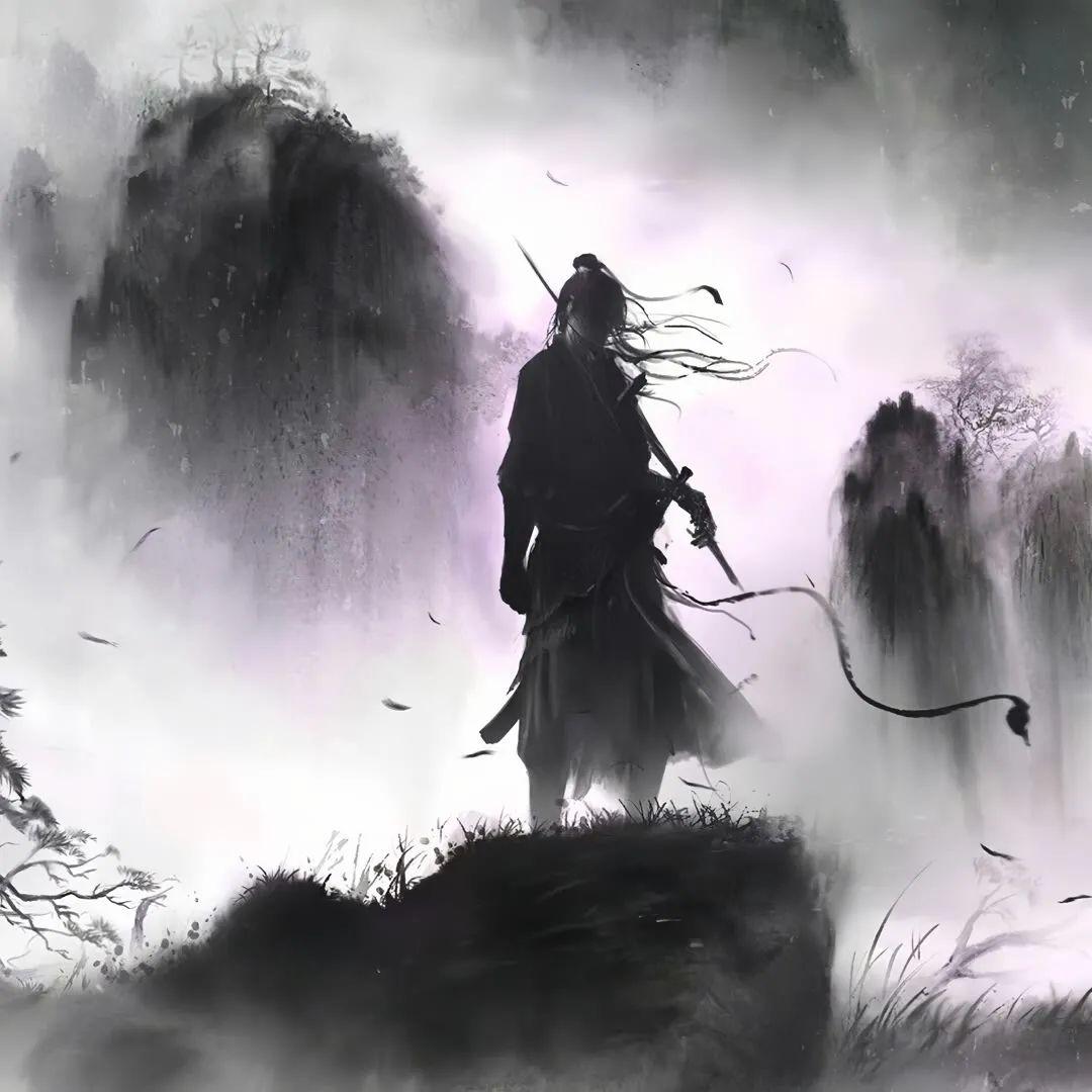 梅子酒 的想法: 古风男生背阴头像,很酷