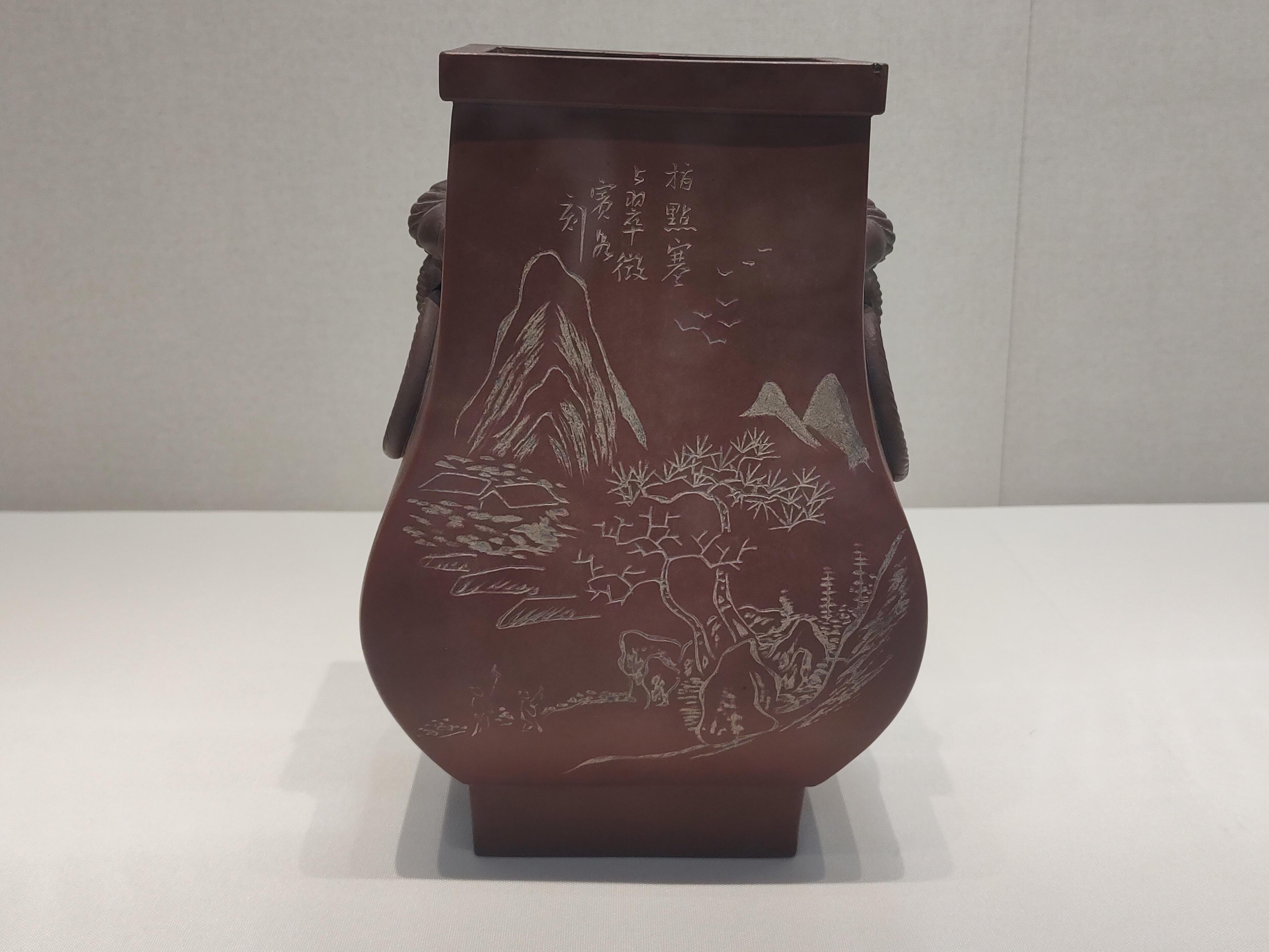 紫砂器皿 | 明清紫砂瓶欣赏,融合书法,绘画,金石艺术为一身的文人紫砂