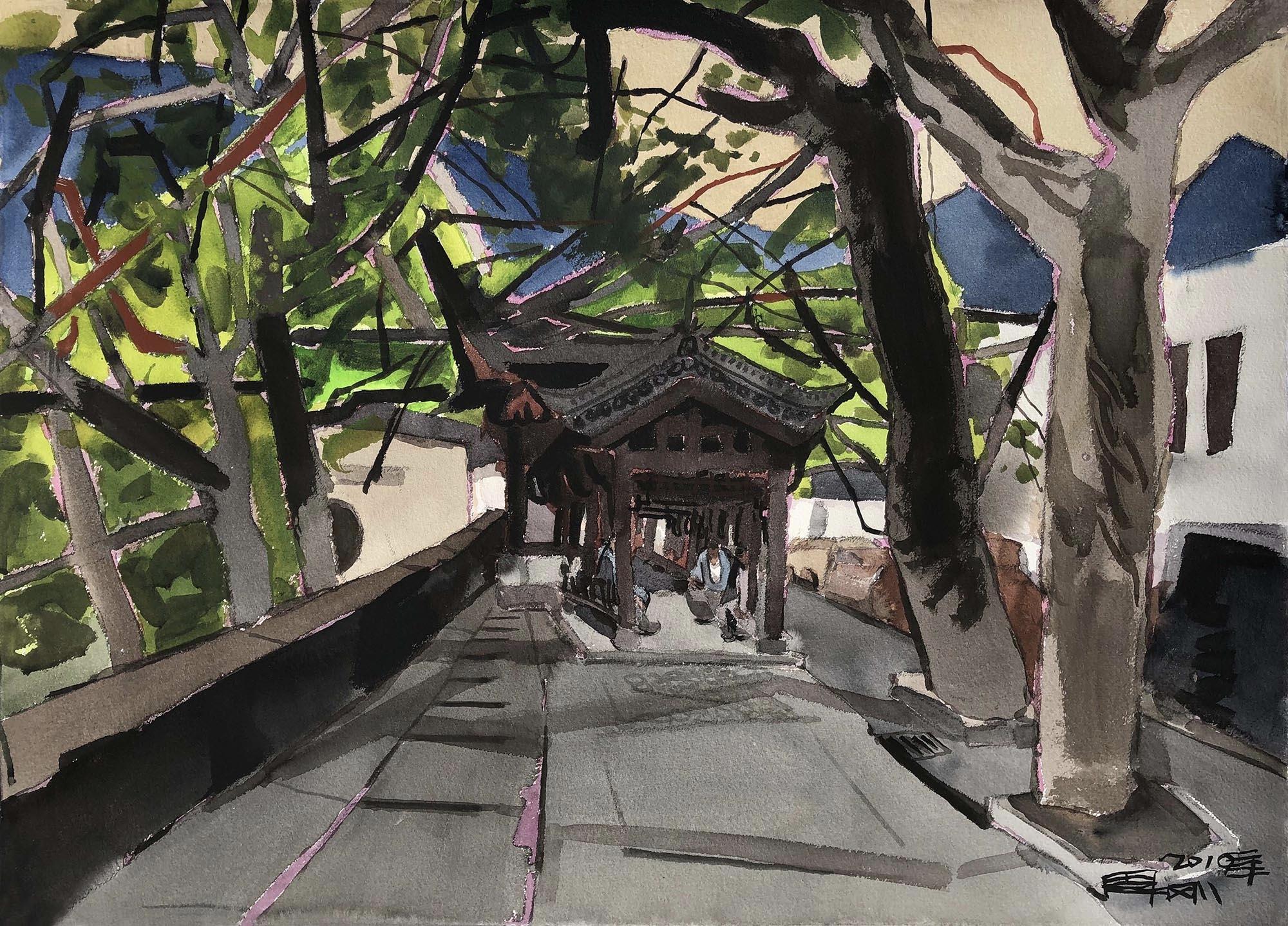 5自新大陆 的想法: 周刚的水彩画佳作欣赏