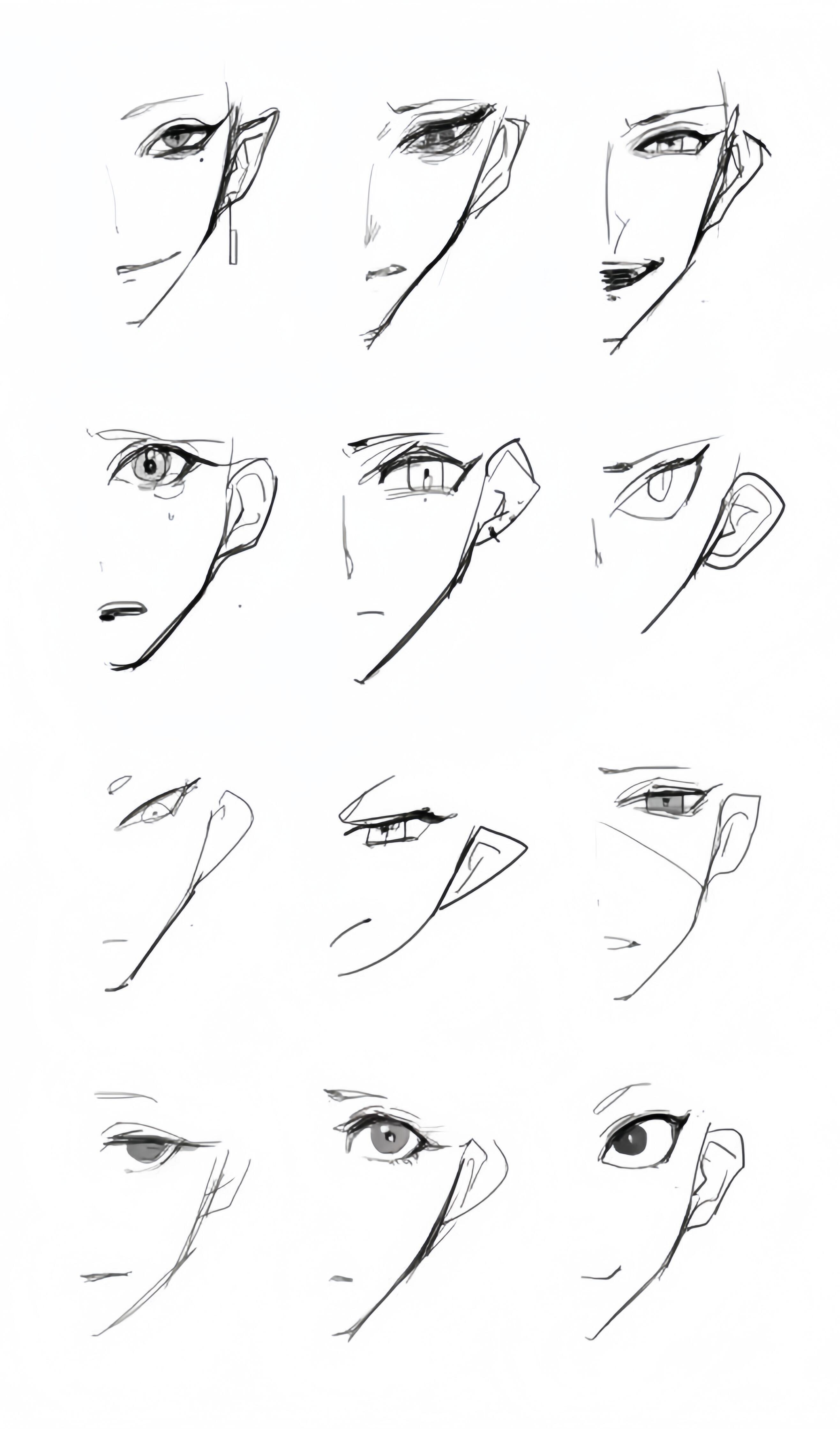 眼睛的画法是每个小画家必备技能一组素材给大家参考抱走吱一