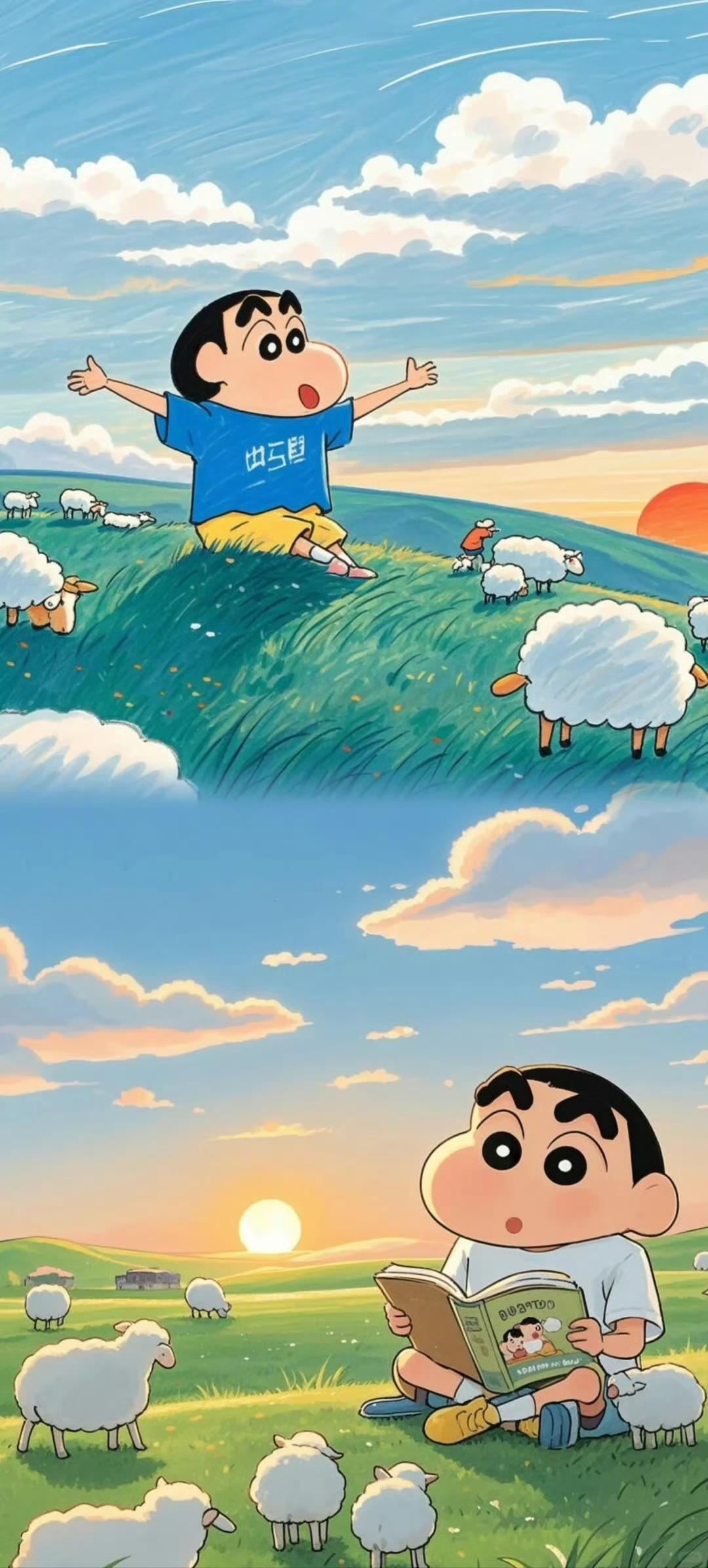 周宰景 的想法: 蜡笔小新非常非常棒,自愈能力强