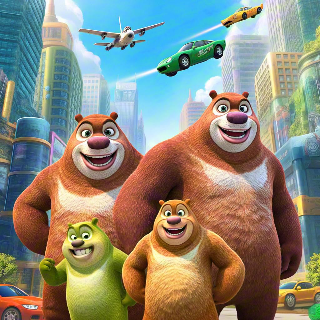 熊大熊二回家熊出没里有谁熊大熊二光头强电视里的简笔画熊大简笔画熊