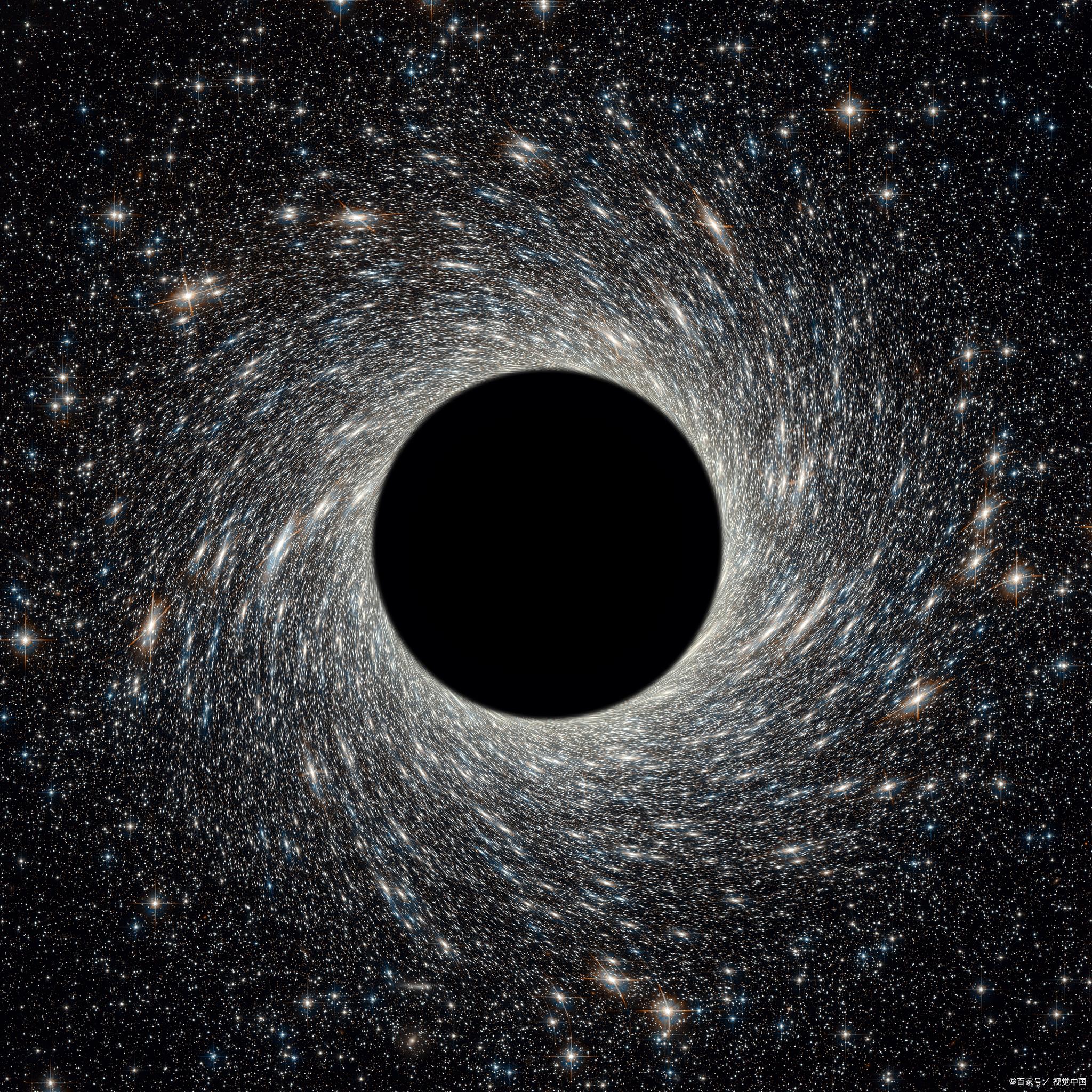 在外界太空中看来,物体接近黑洞视界时,时间越来越慢,以至于需要无穷