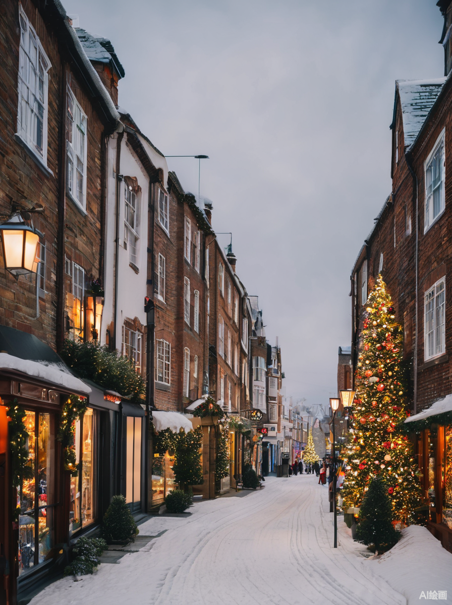 zouphy 的想法: ai生成欧洲街景 | 近日北方在为下第一场雪,欢天喜地.