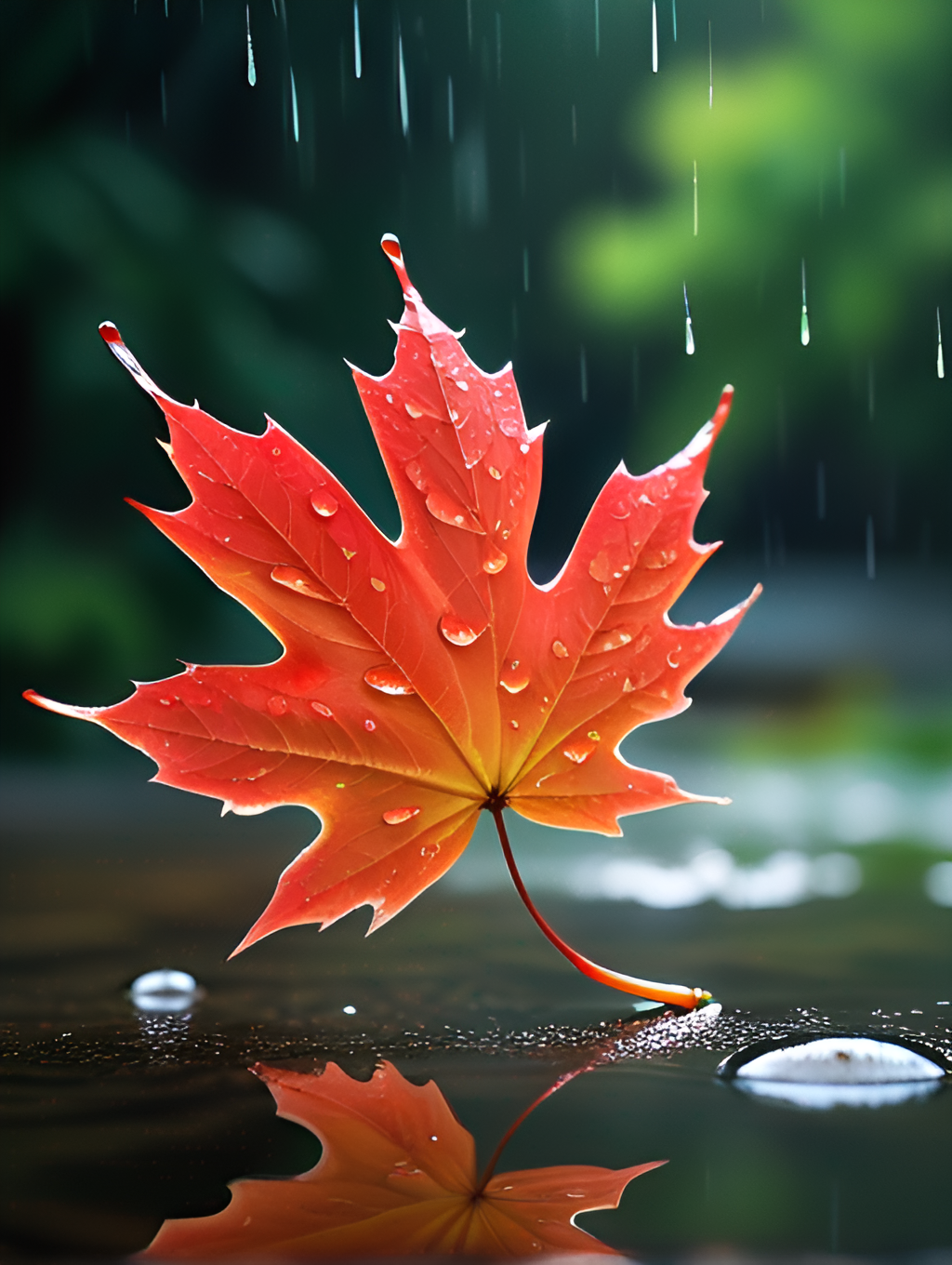 留地金石 的想法: 落叶流水