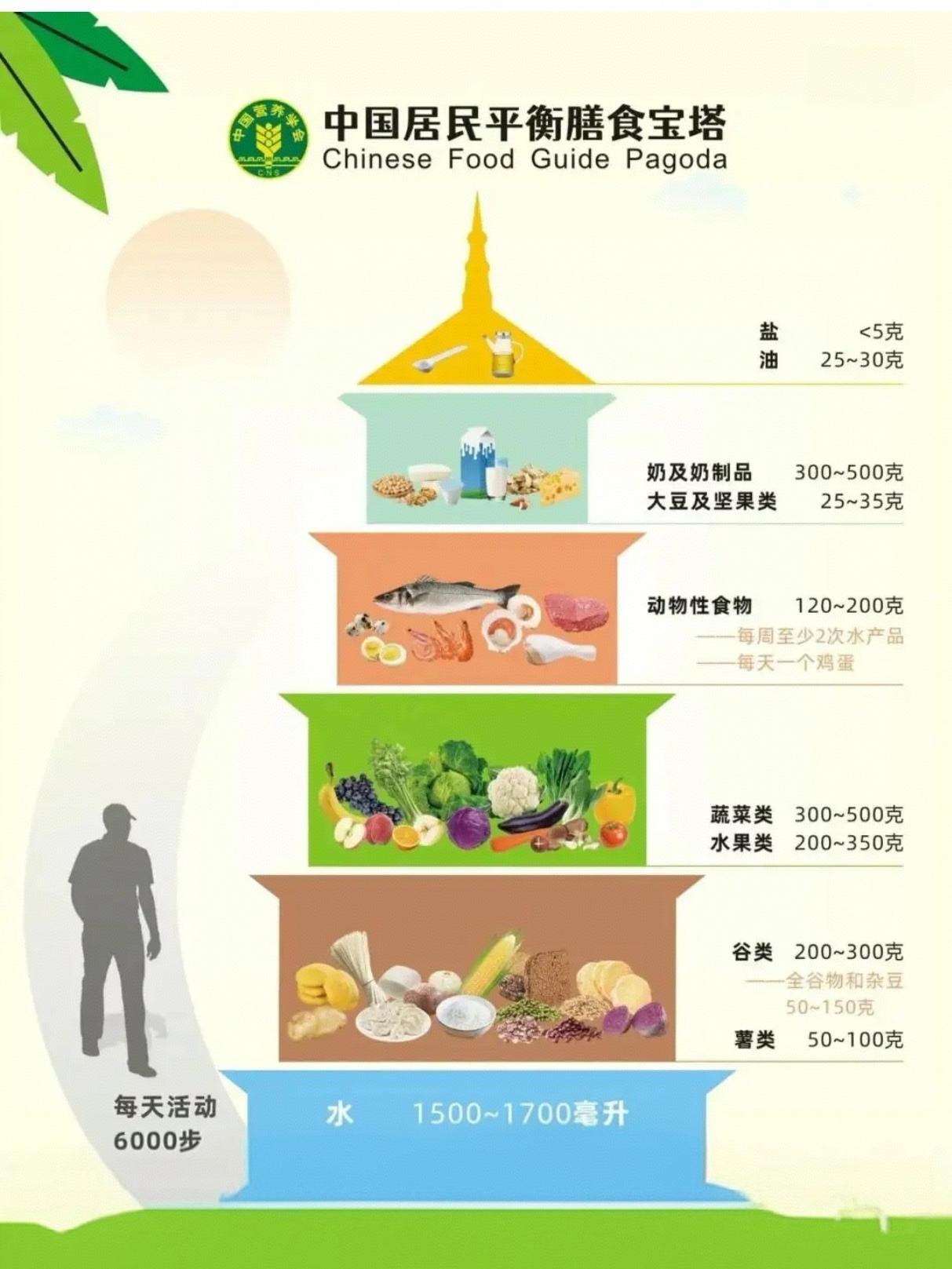 于无声处爱健康 的想法: 平衡膳食宝塔