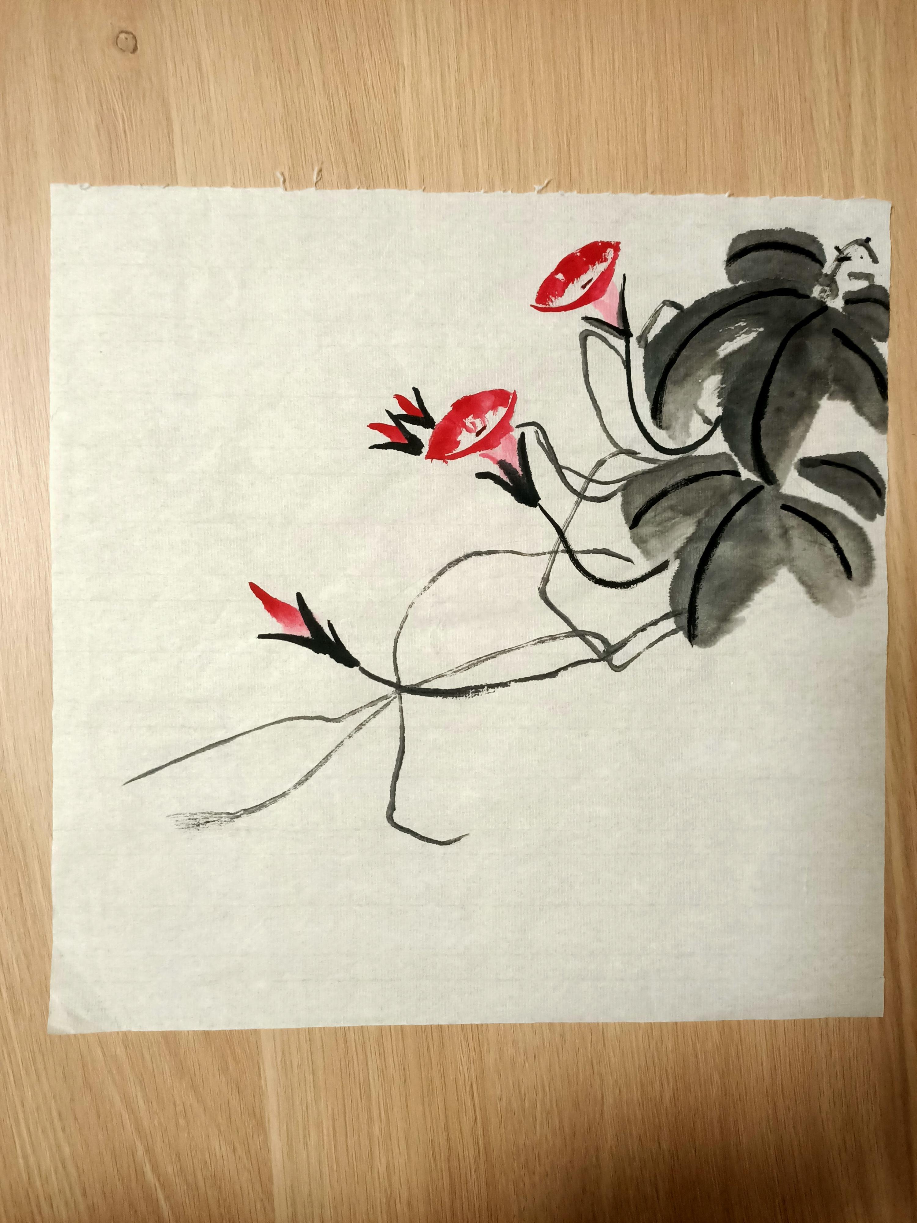 周枣 的想法: 初学国画作品,画画于我,是个曼妙的时刻